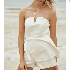 Vestique Boutique Ivory Sparkle Romper